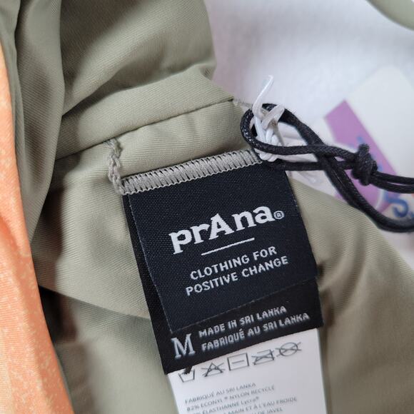 Prana Womens Willow Falls Reversible Swim Top Size Medium Multicolor Striped - Picture 5 of 9